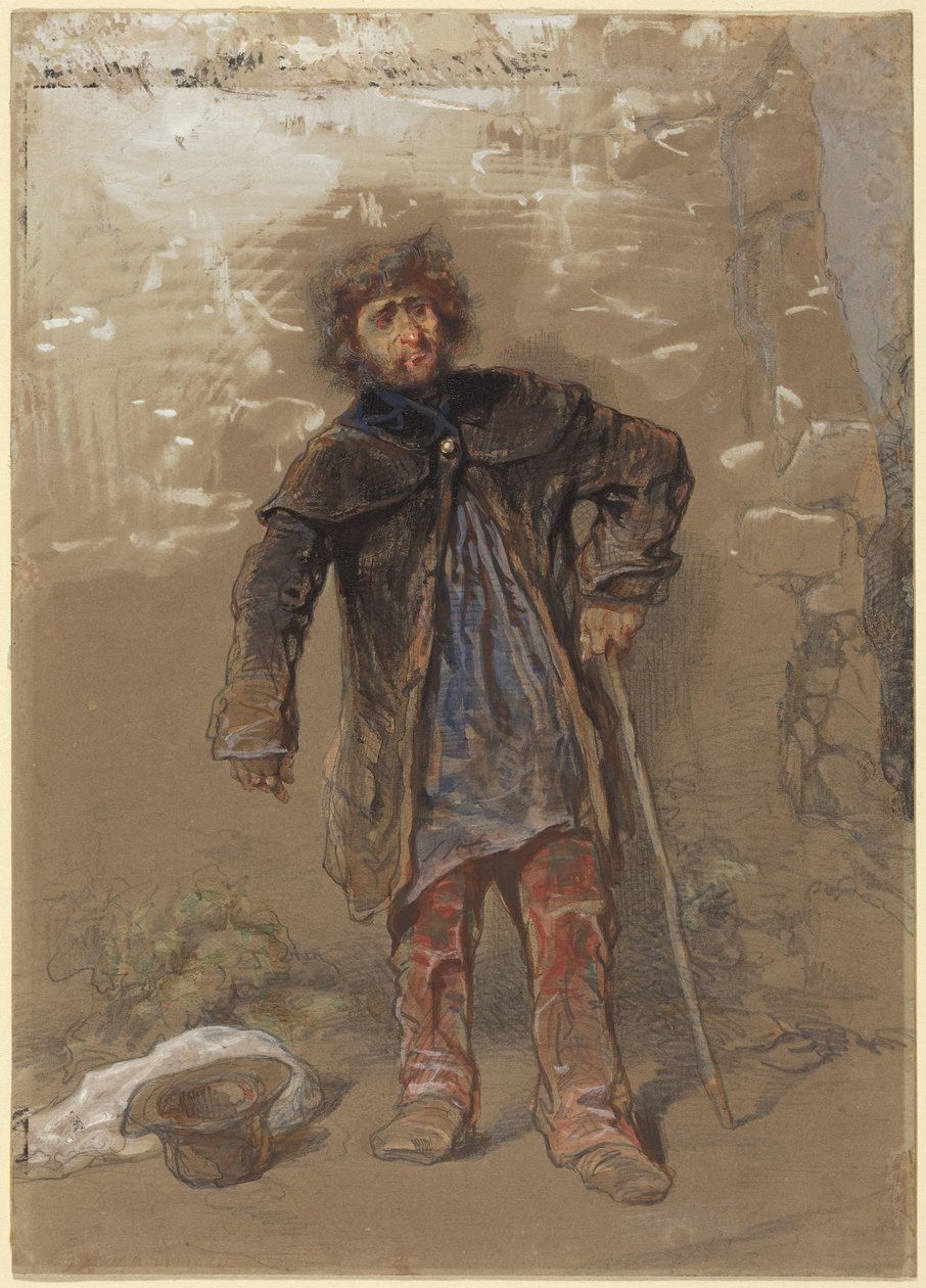 Englischer Bettler von Paul Gavarni