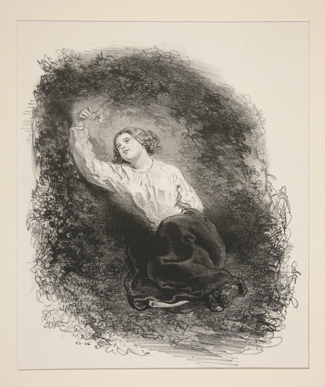 Verlorene Blume von Paul Gavarni