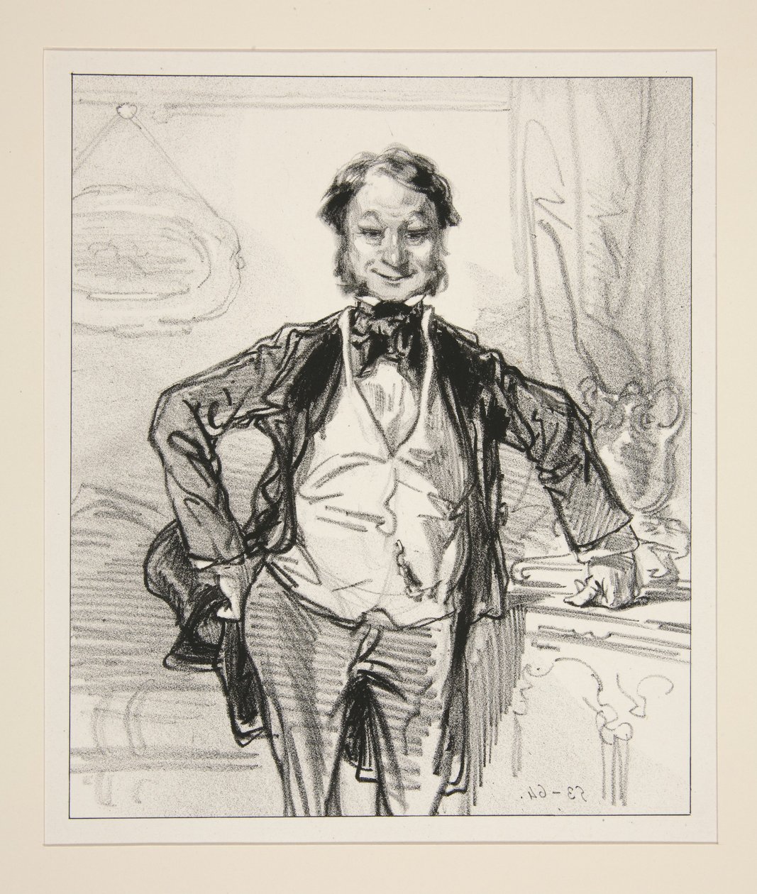 Ich bin der Ehemann von Madame Jolibiais. von Paul Gavarni