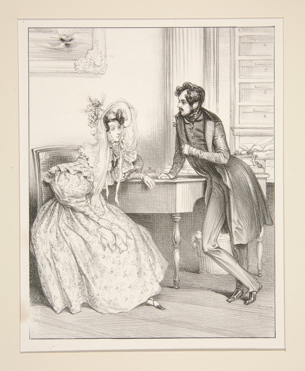 Journal Des Femmes: Eine Audienz von Paul Gavarni
