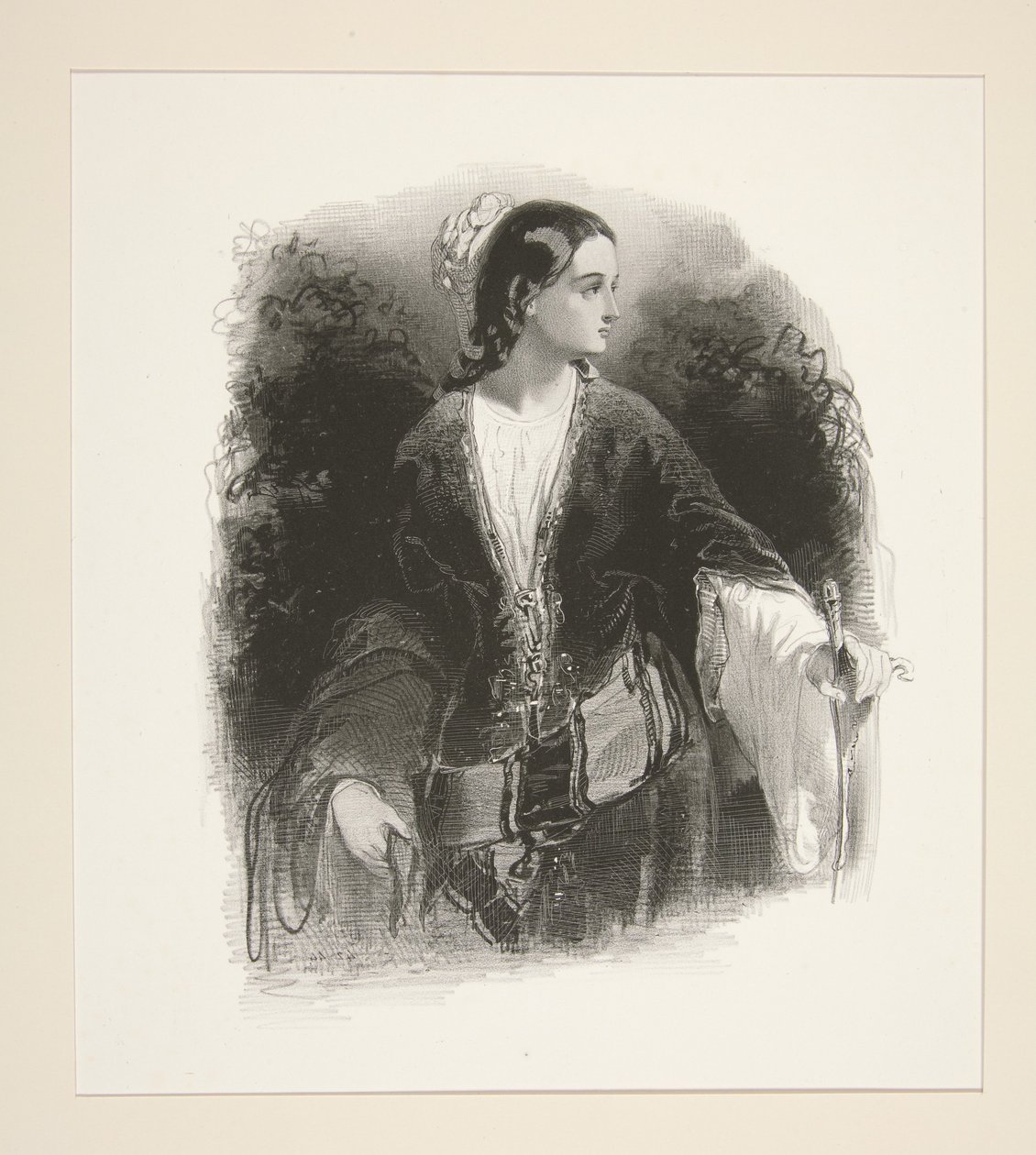 Die Albanerin von Paul Gavarni