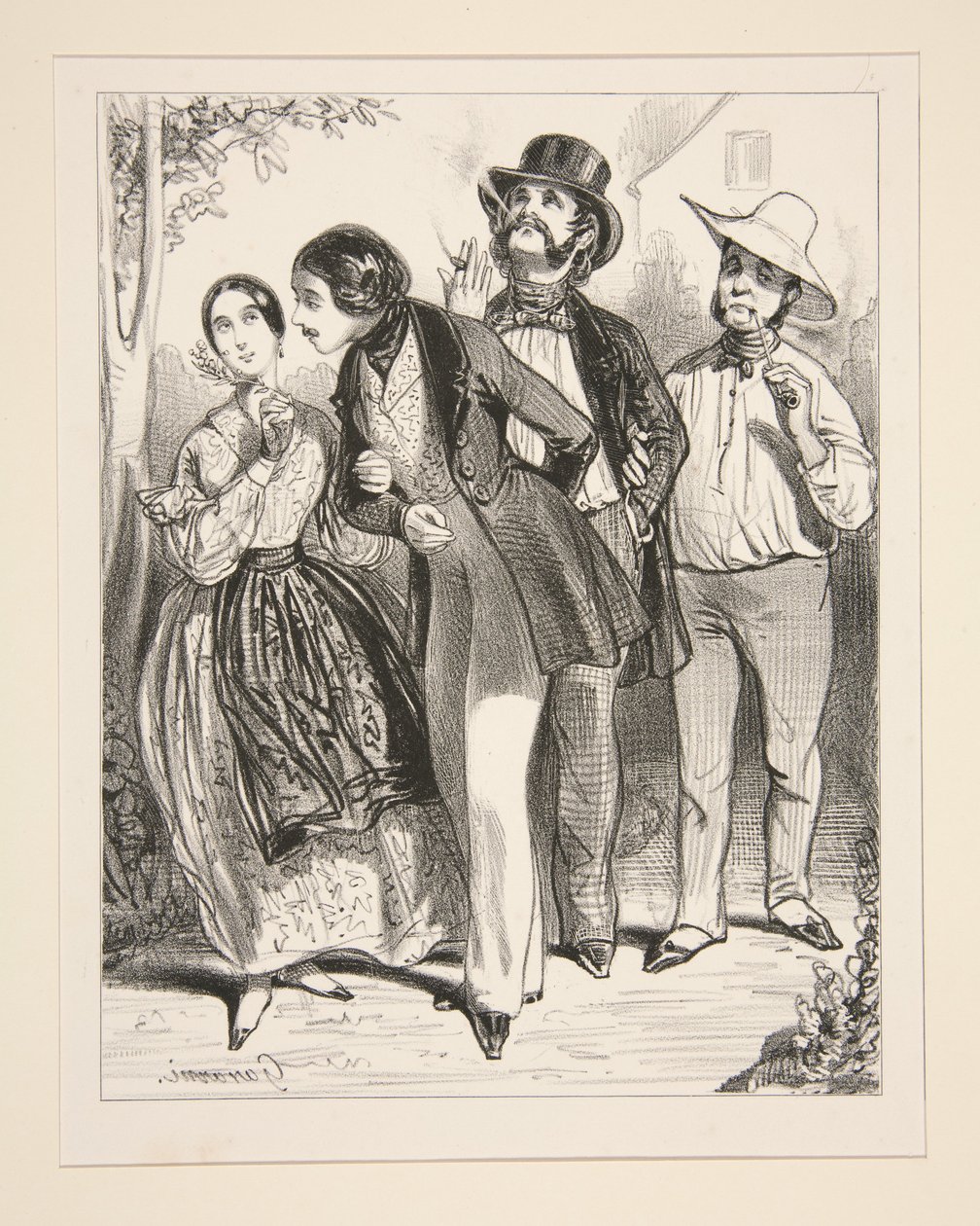 Der Freund des Liebhabers von Paul Gavarni
