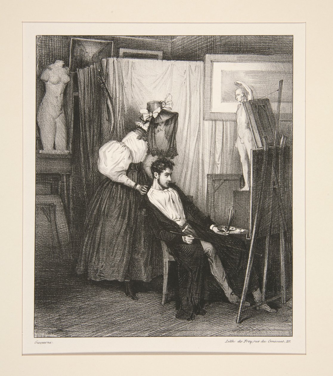 Die Milchschwester des Vikars von Paul Gavarni