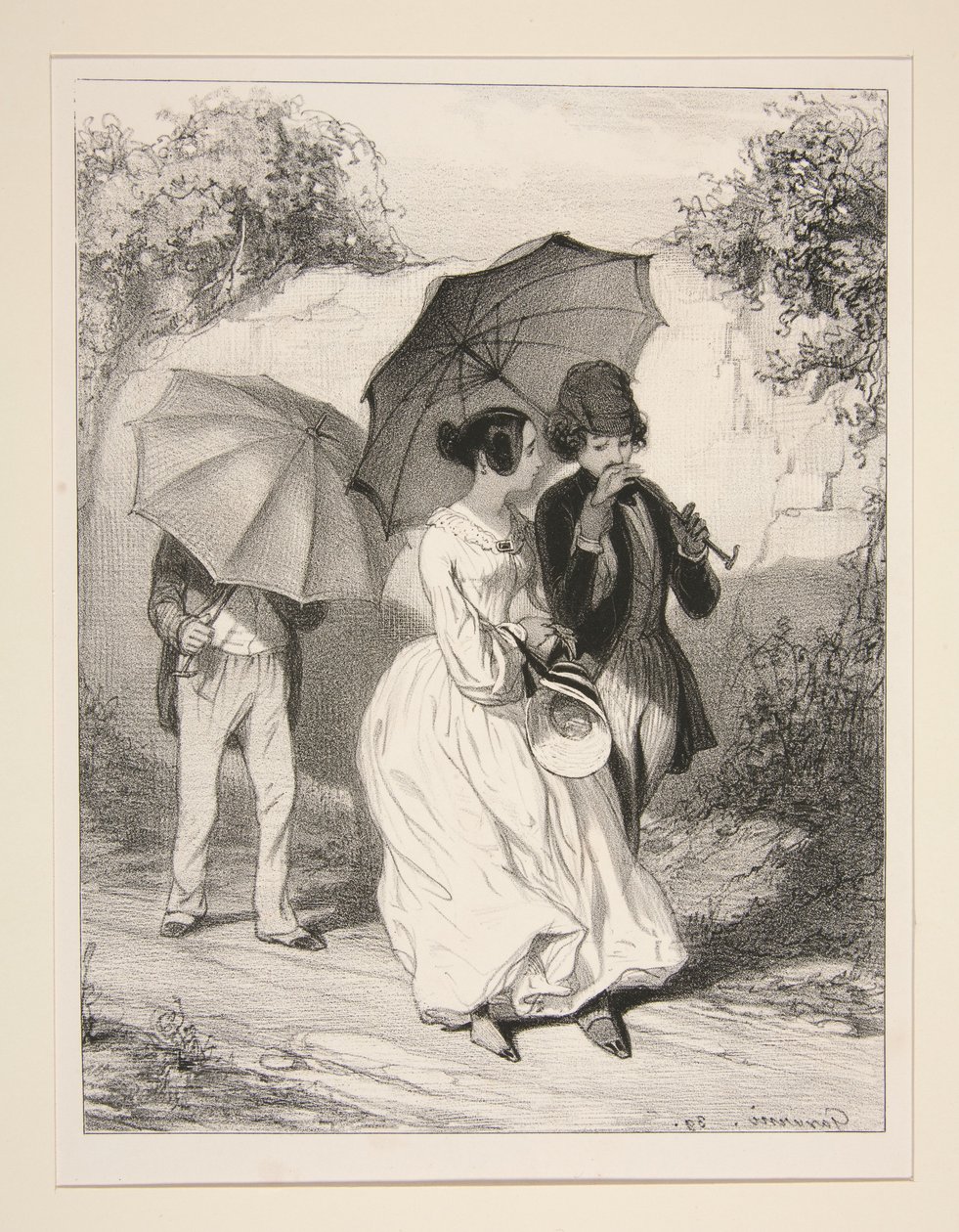 Die Sonnenschirme von Paul Gavarni