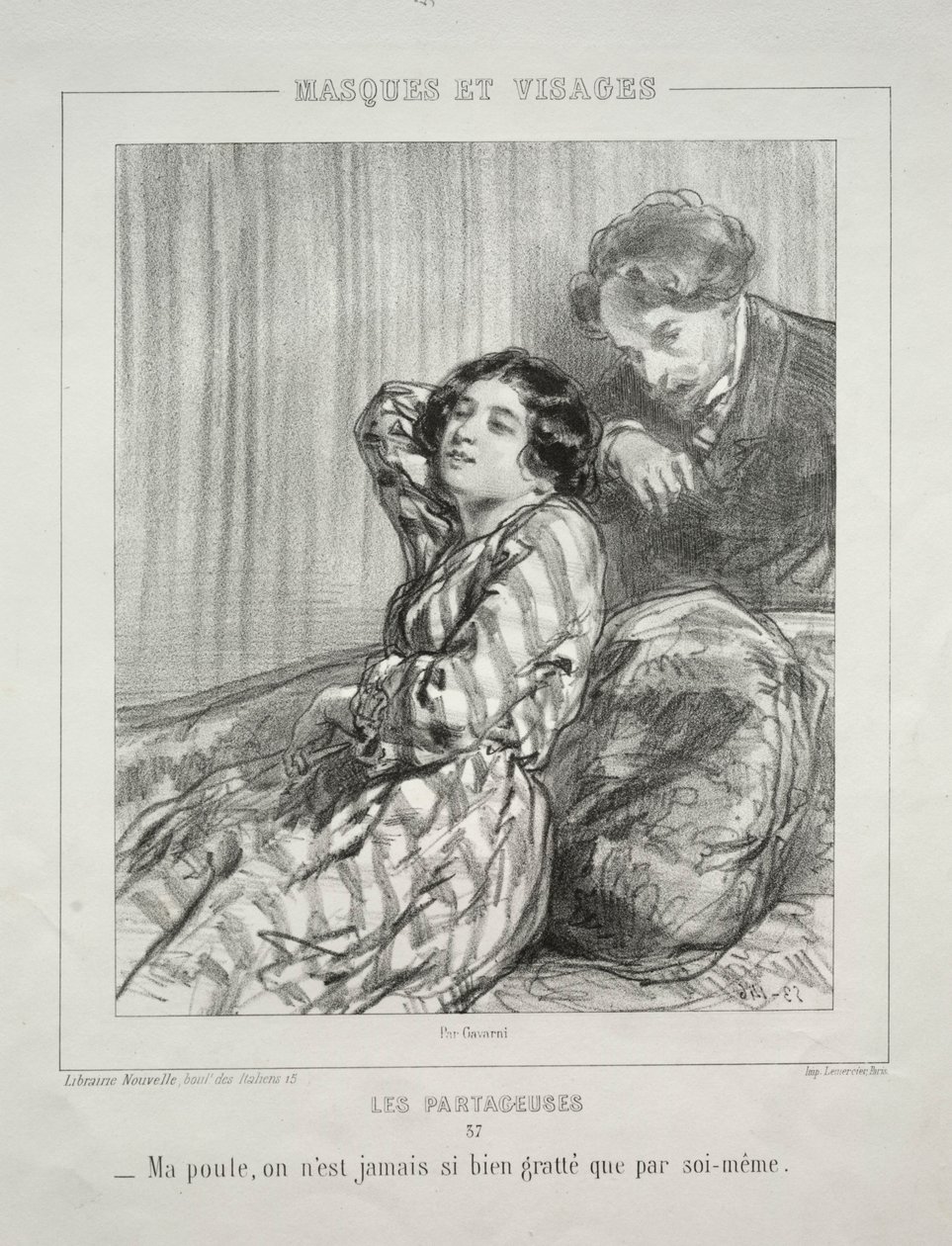Die Teilenden von Paul Gavarni