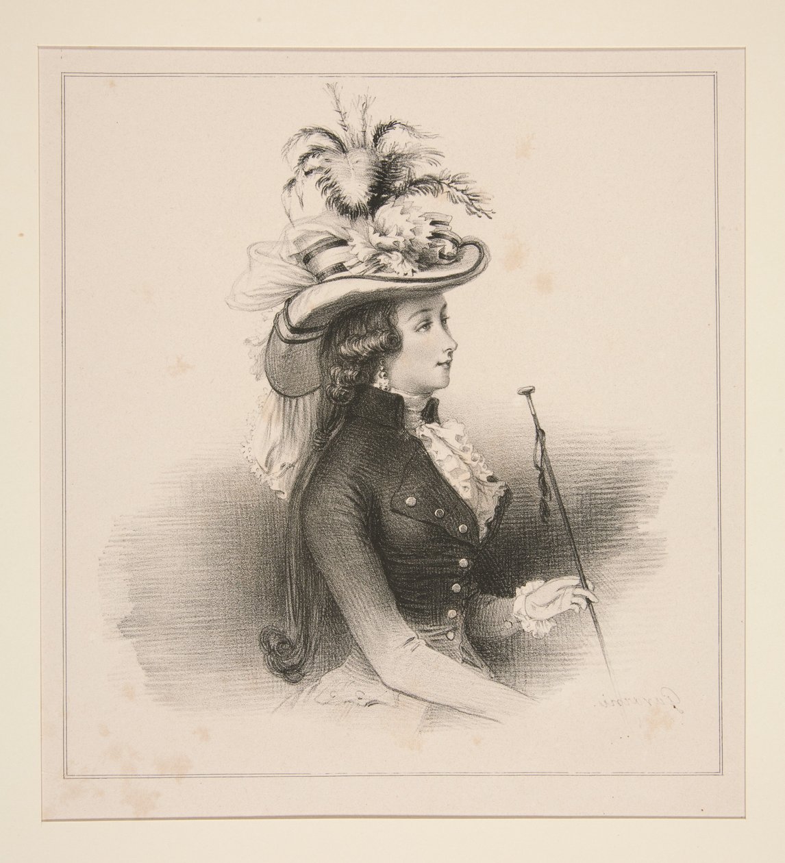 Moden von Paris im Jahr 1787 von Paul Gavarni