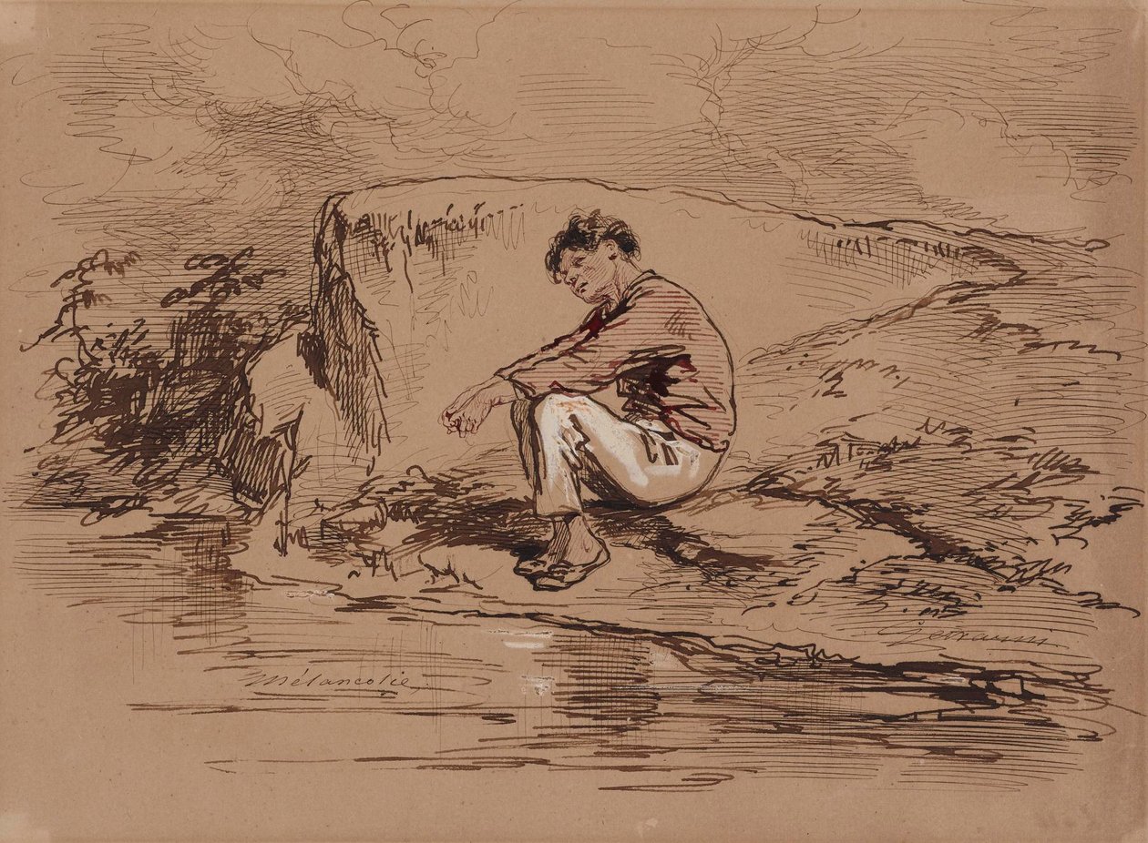 Melancholie von Paul Gavarni