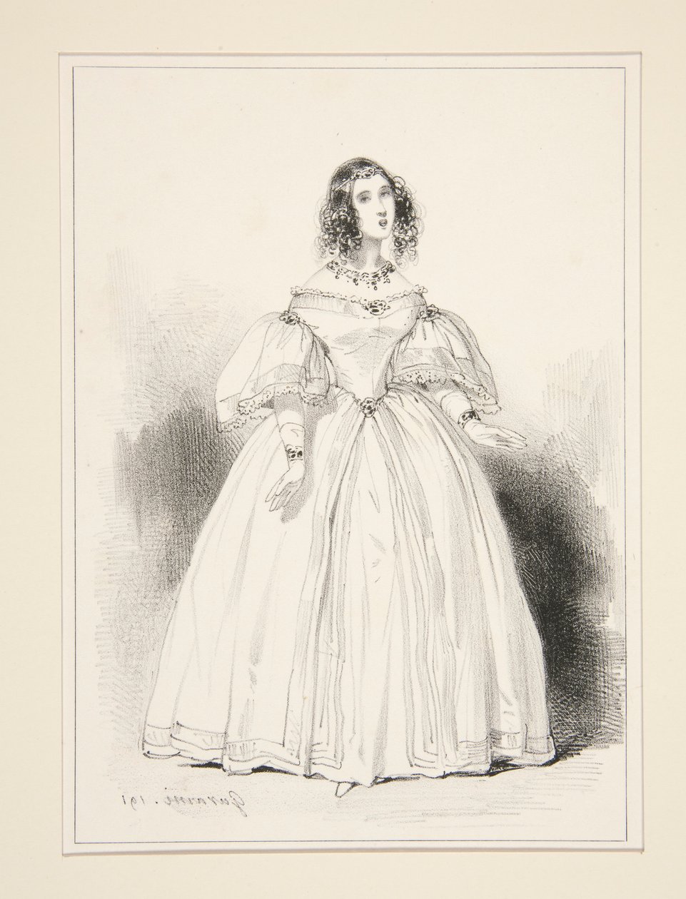 Mme. Anna Thillon von Paul Gavarni