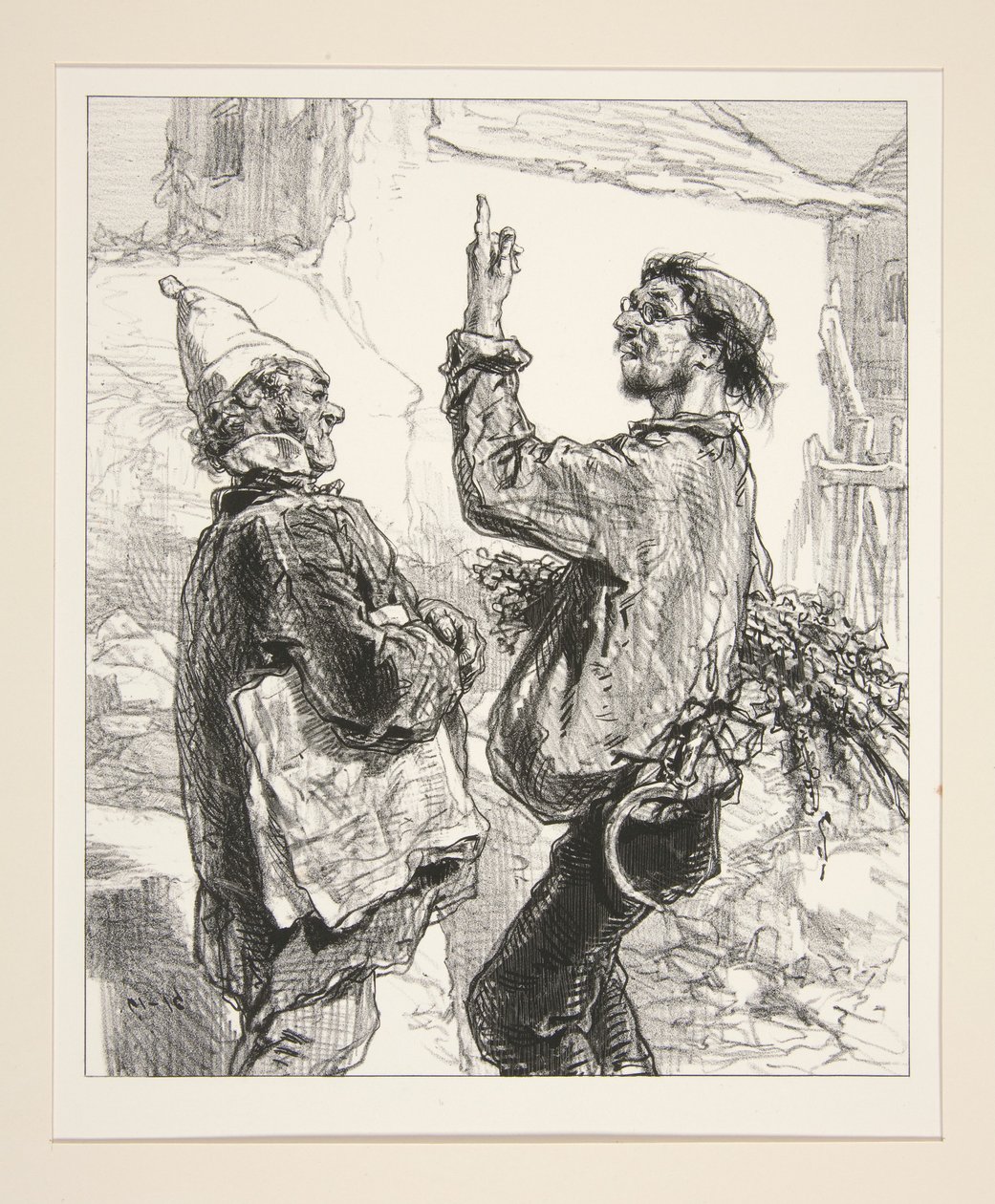 Mosieu der Bürgermeister, "die Wahrheit kann manchmal nicht wahr sein", ohne Witz. von Paul Gavarni
