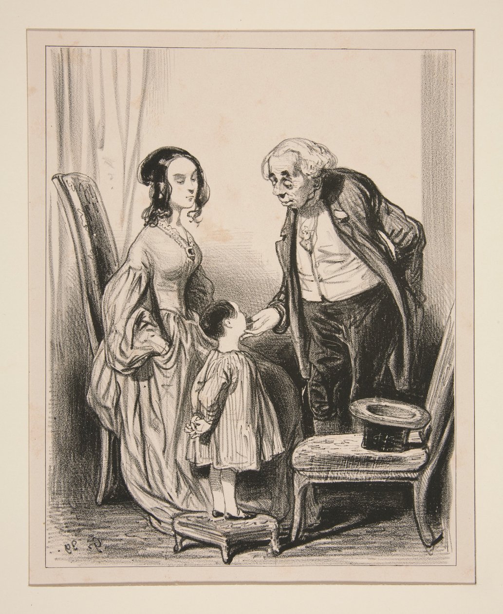 Kleiner Cherub, ich habe Bonbons für Sie gebracht... von Paul Gavarni