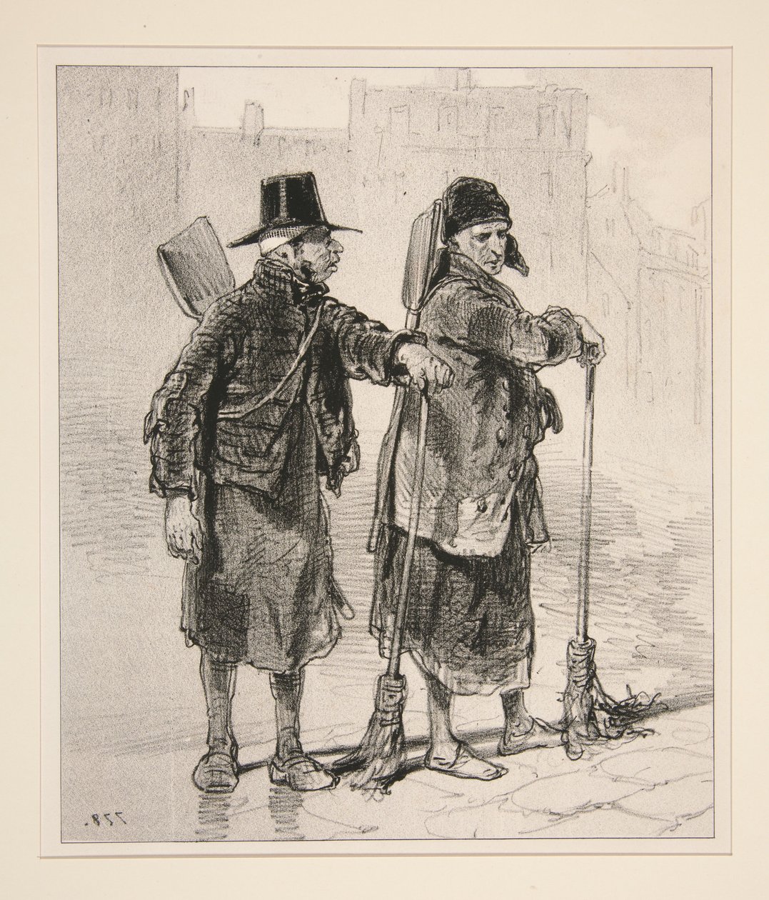 ...Um Inspektor zu werden, braucht man Protektionen... von Paul Gavarni