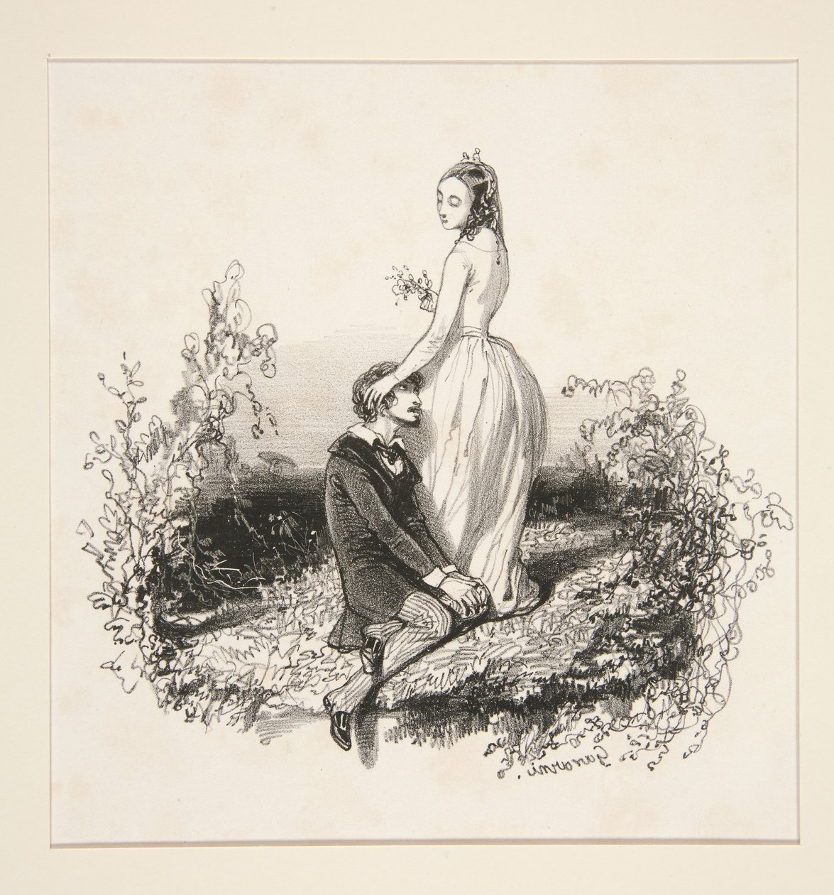 Erste Liebe von Paul Gavarni