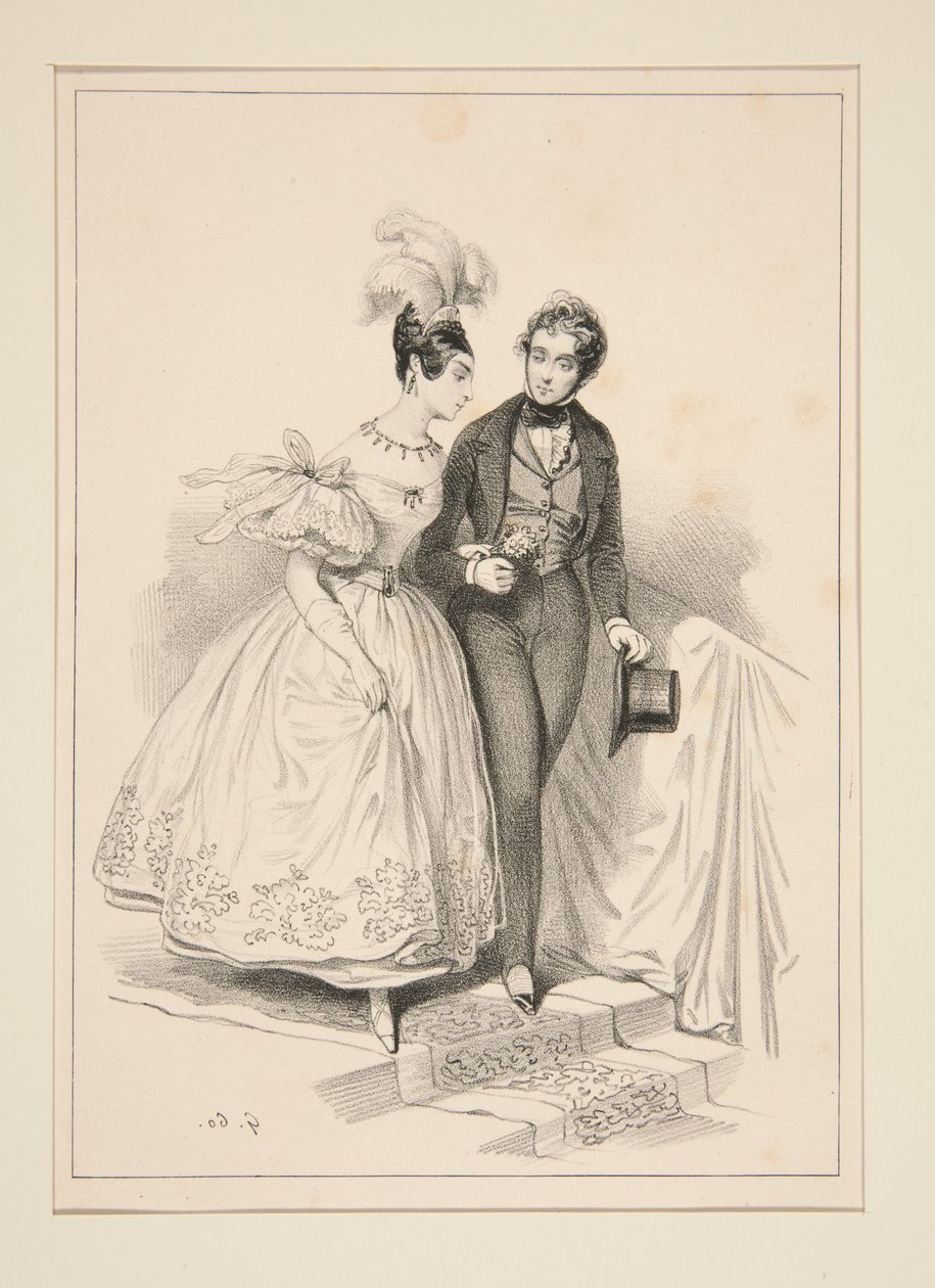 Erinnerung an den Opernball, zugunsten der Lyoner Arbeiter, 6. Mai 1837. von Paul Gavarni
