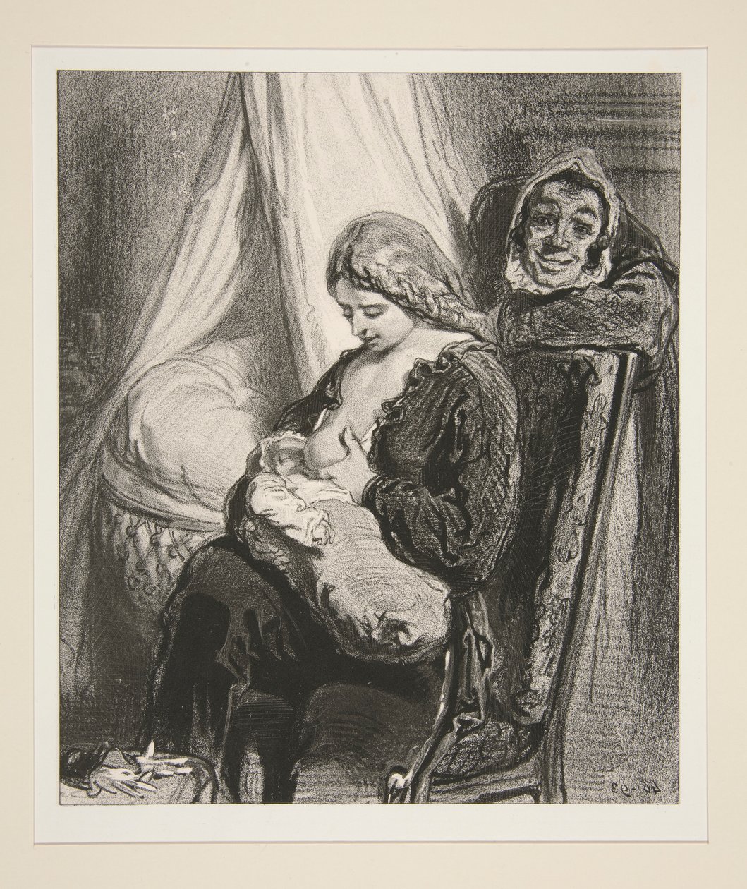 Szene aus dem Privatleben des Hafenarbeiters von Paul Gavarni