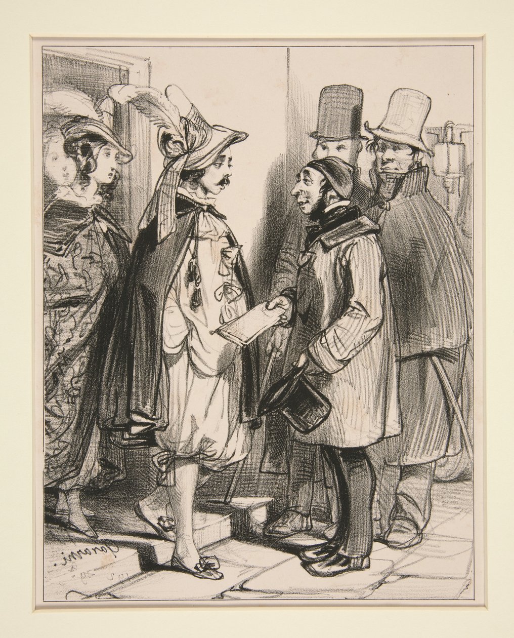 Sechs Uhr morgens von Paul Gavarni