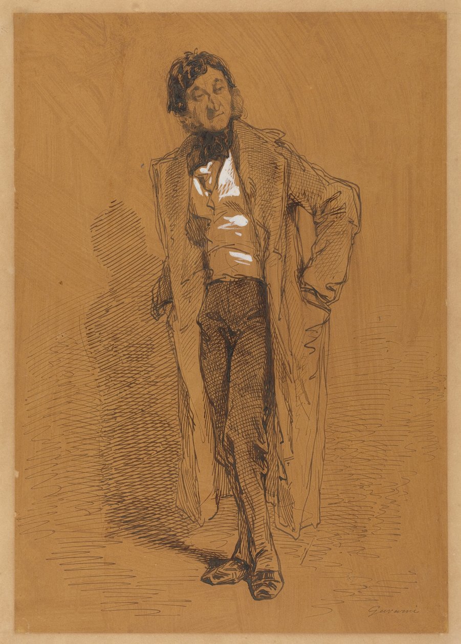Stehender Mann von Paul Gavarni
