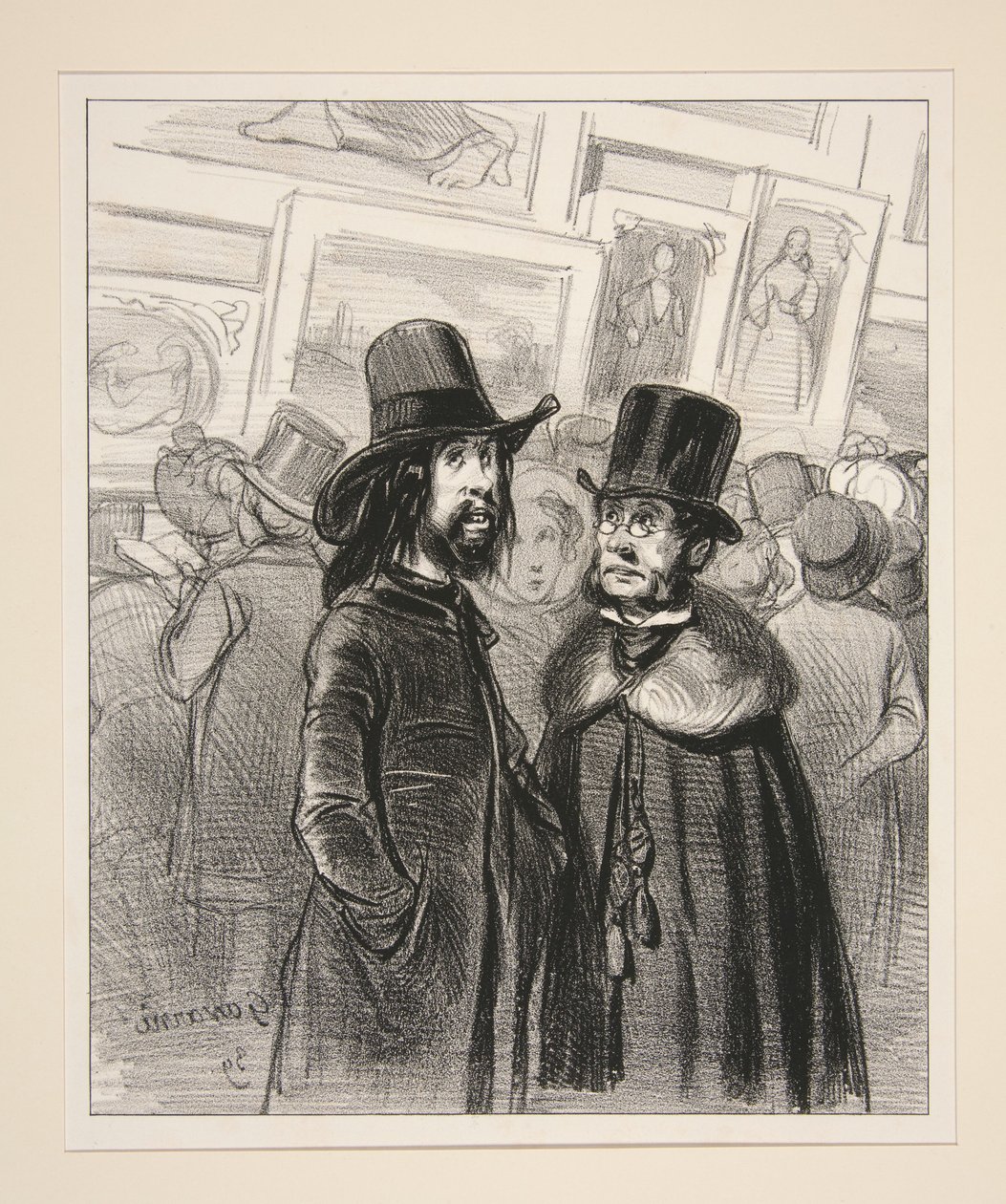Das ist ein trauriger Salon... - Es ist ekelhaft!... von Paul Gavarni