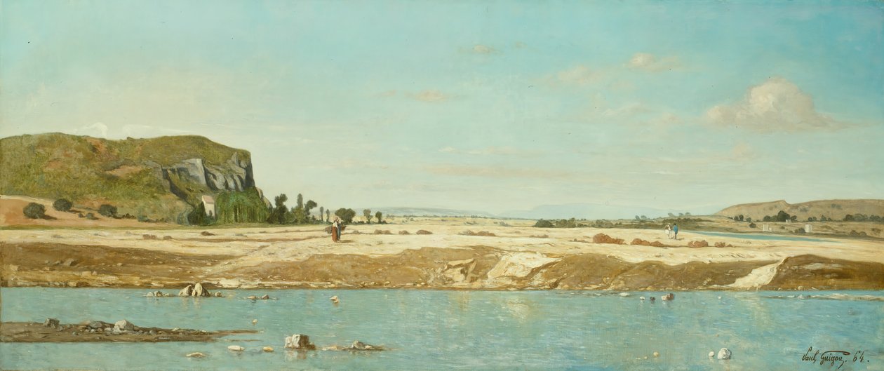 Die Ufer des Flusses Durance bei Saint Paul von Paul Guigou