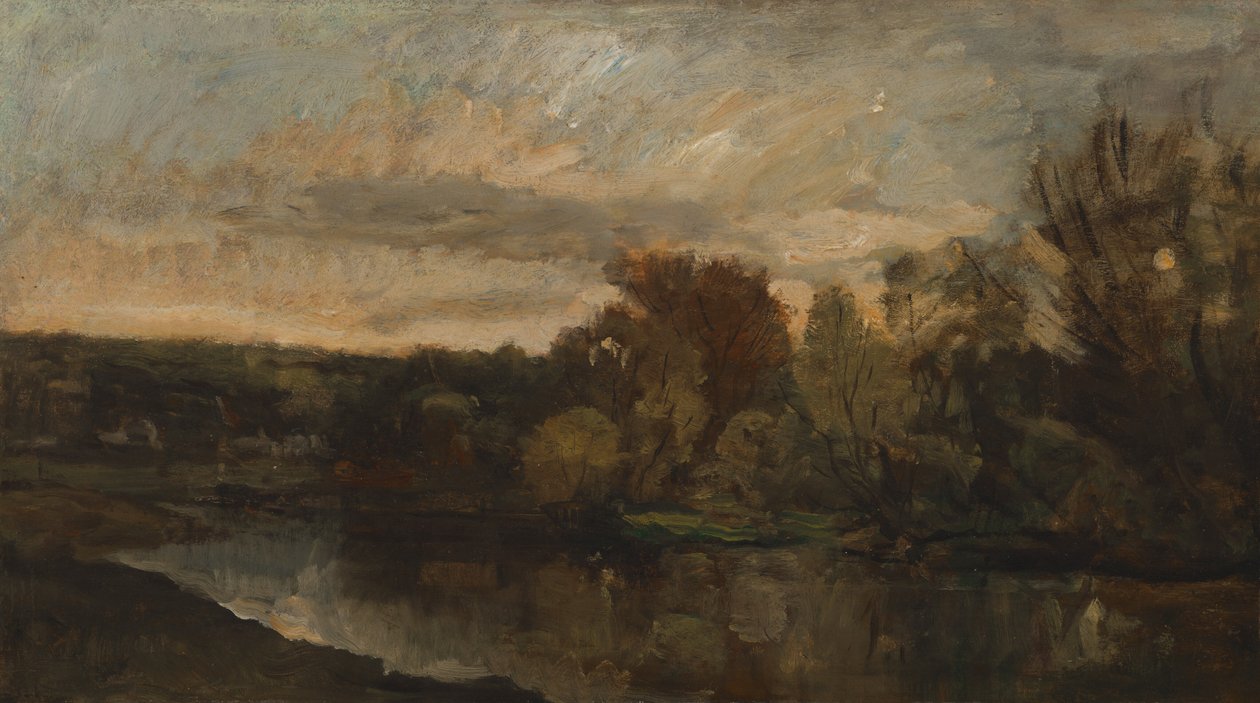 Le Bas Meudon (Eine Kurve der Seine bei Paris) von Paul Huet