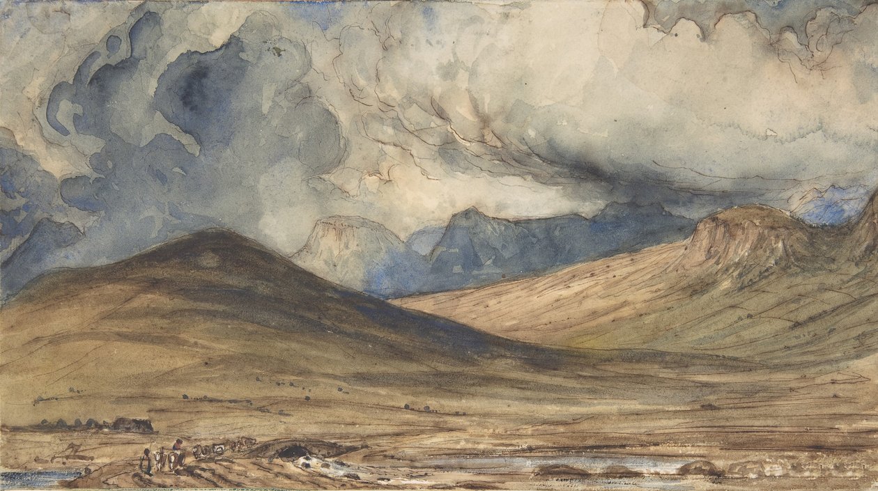 Berge der Auvergne, 1831-33 von Paul Huet