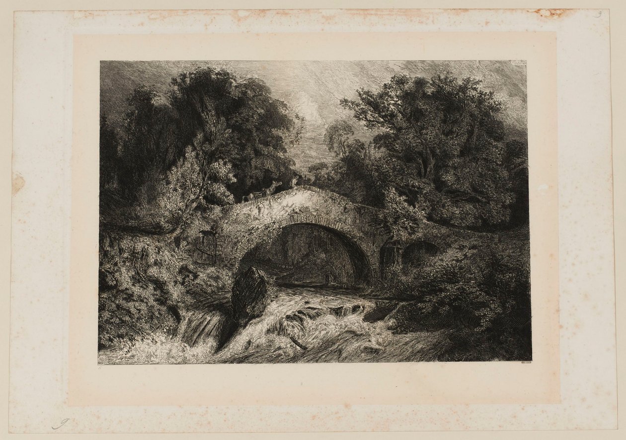 Eine Brücke in der Auvergne. Beraldi 64 IFF 44 von Paul Huet