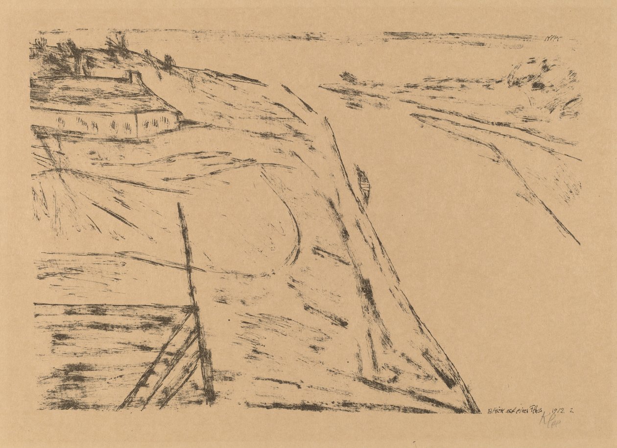 Blick auf einen Fluss, 1912 von Paul Klee