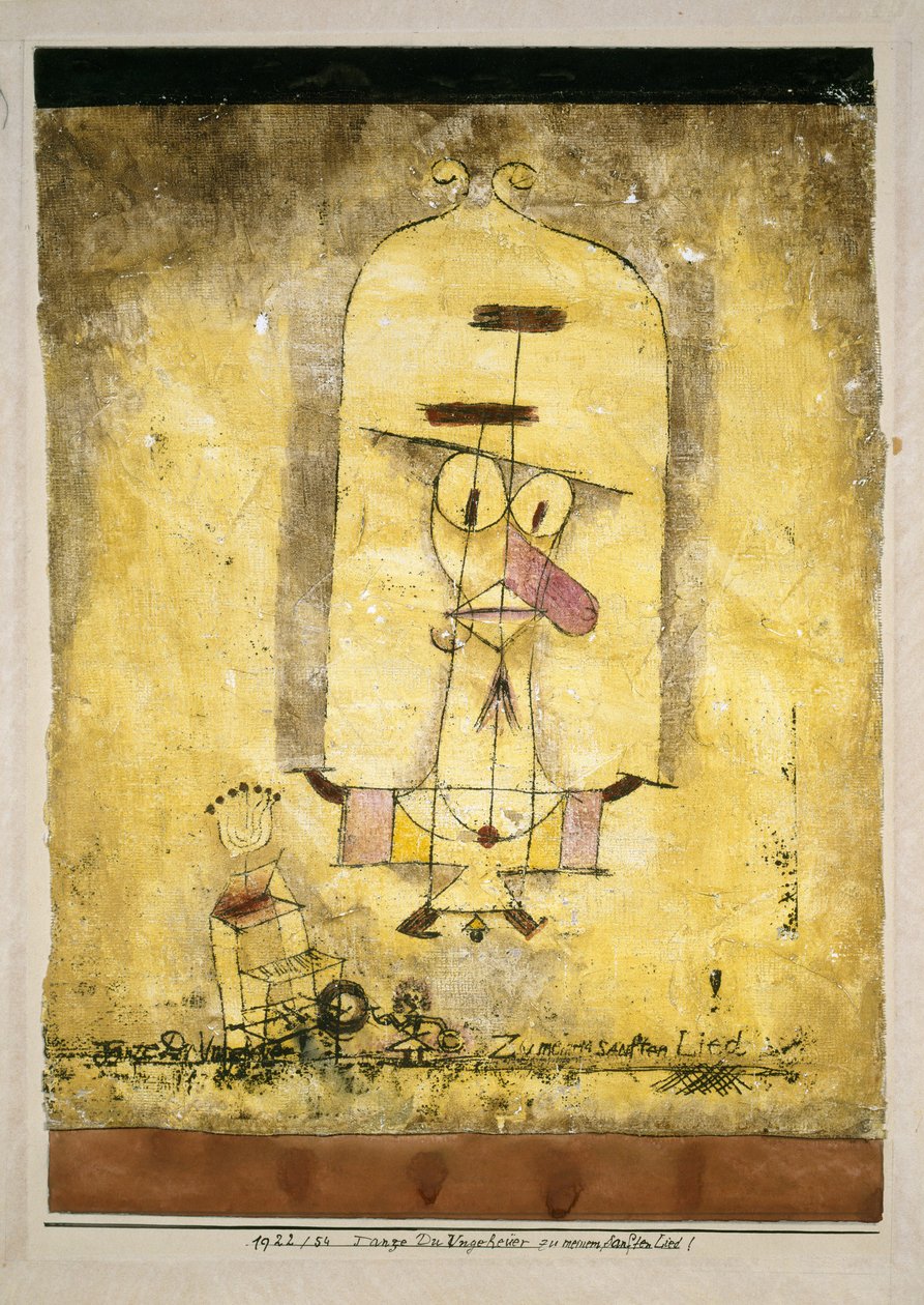 Tanze, du Monster, zu meinem sanften Lied!, 1922 von Paul Klee