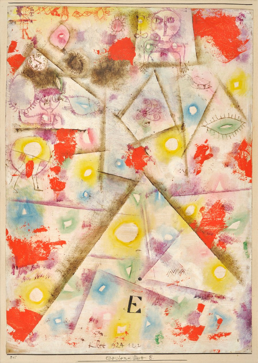 Gedenkblatt E von Paul Klee (1879-1940) von Paul Klee