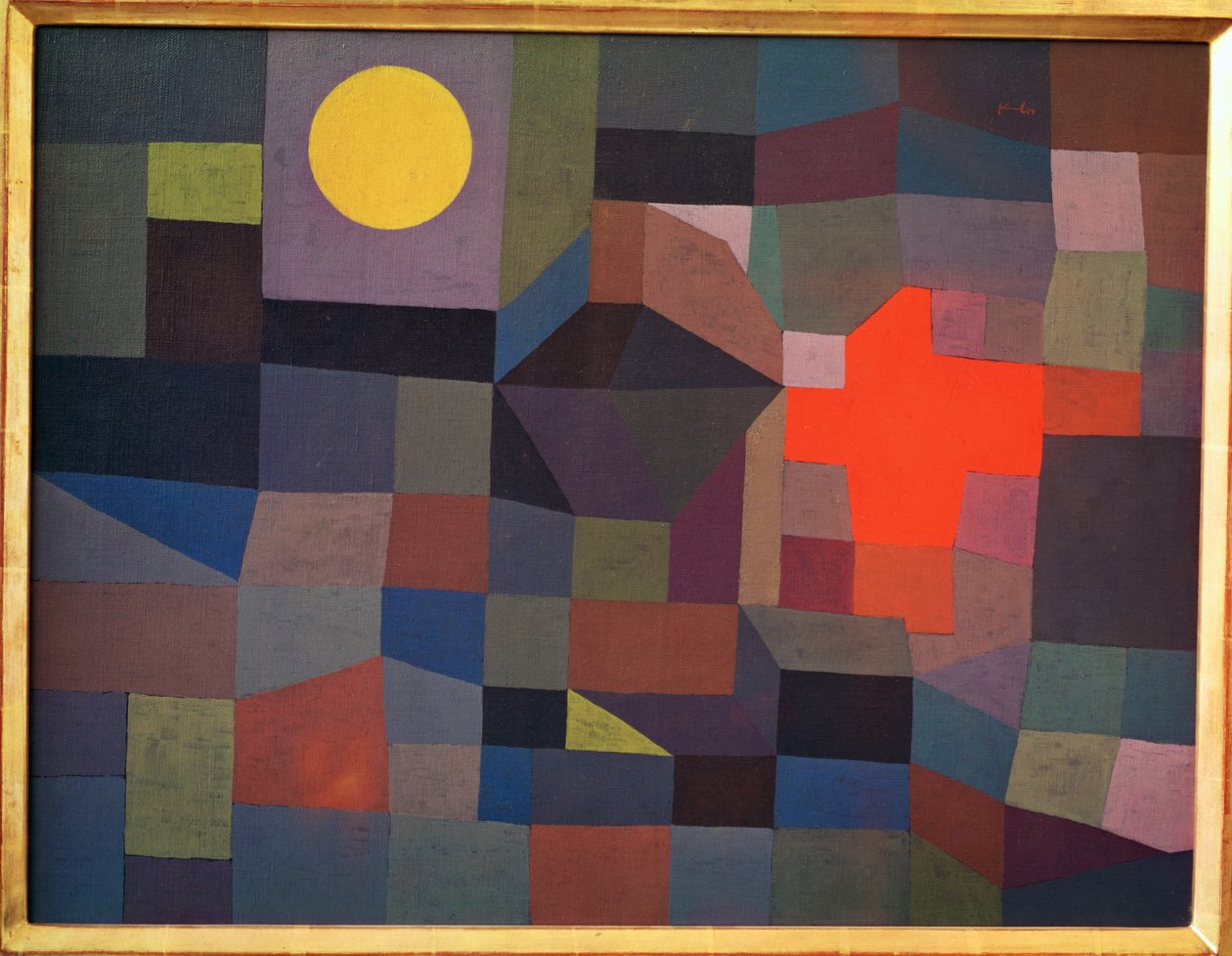 Feuer bei Vollmond von Paul Klee