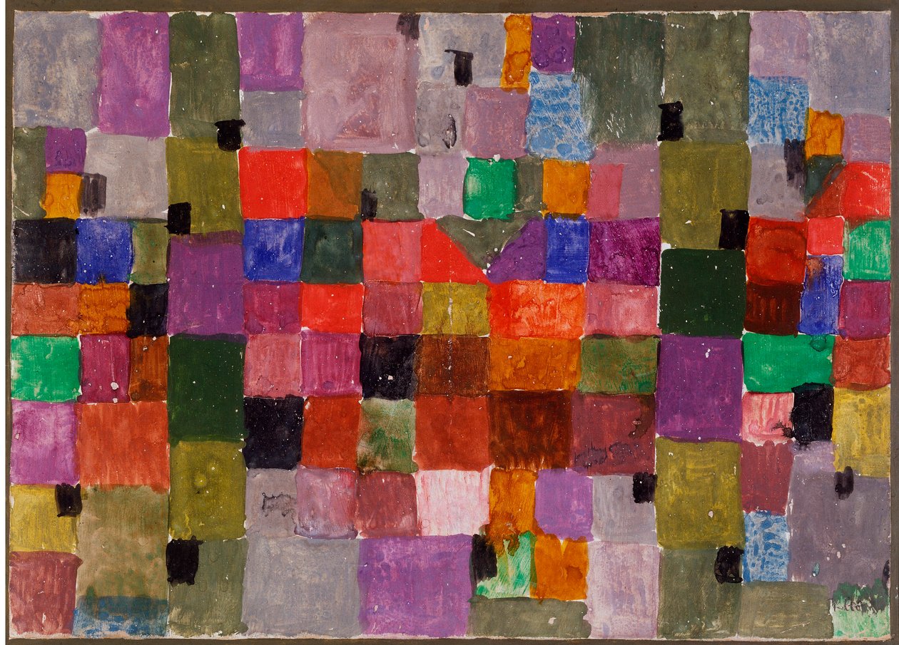Nördlicher Ort (Place du Nord) Mischtechnik auf Karton von Paul Klee (1879-1940) von Paul Klee