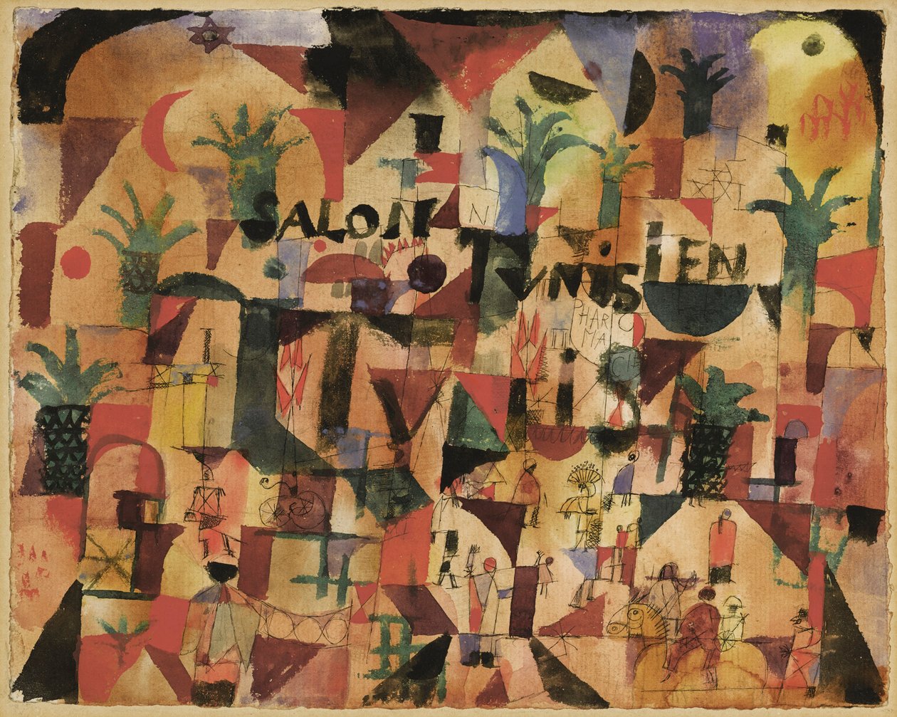 Salon Tunisien Verkehr auf dem Boulevard Tunis von Paul Klee