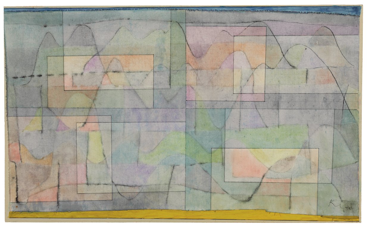 Siedlung im Hügelland von Paul Klee