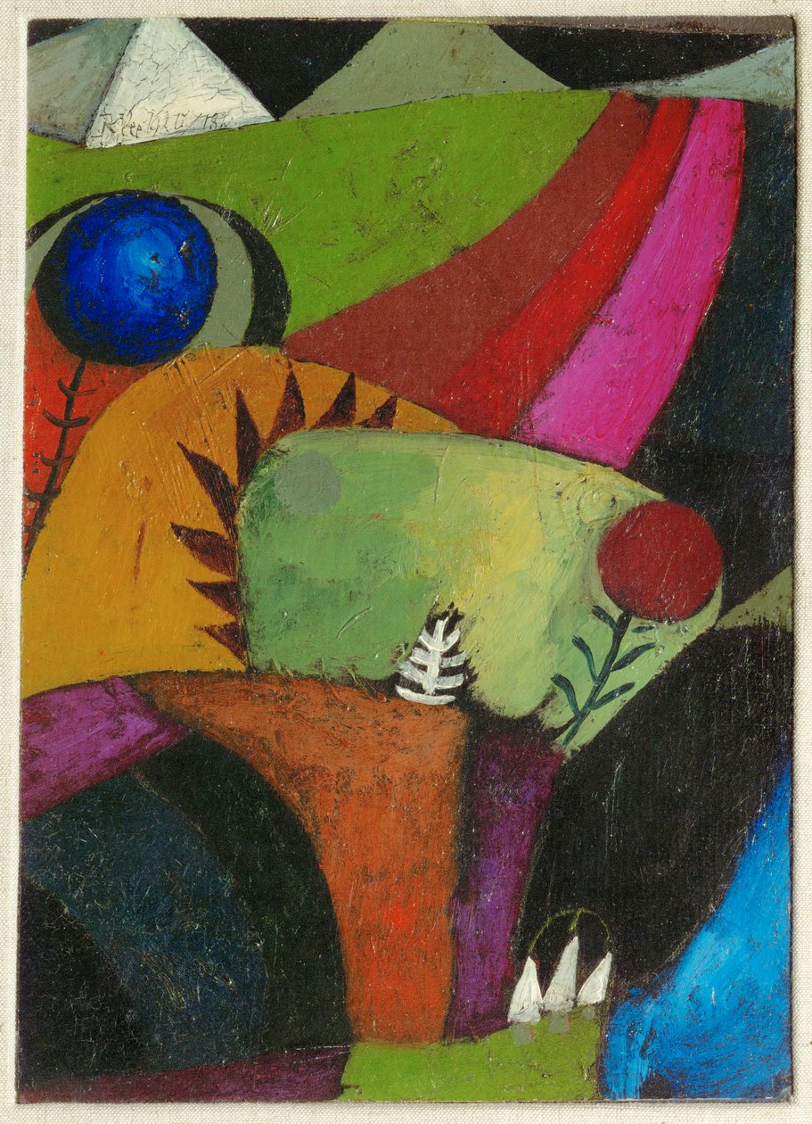 Drei weiße Glockenblumen von Paul Klee