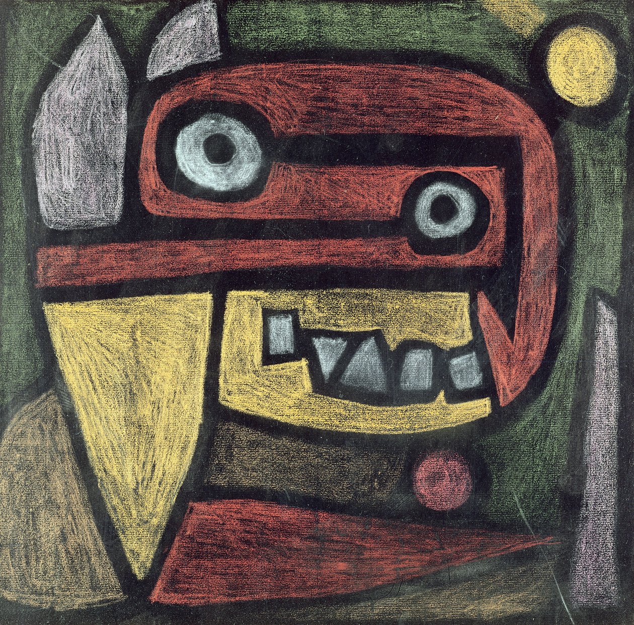 Ohne Titel (Maske: wildes Tier) ca. 1939 von Paul Klee