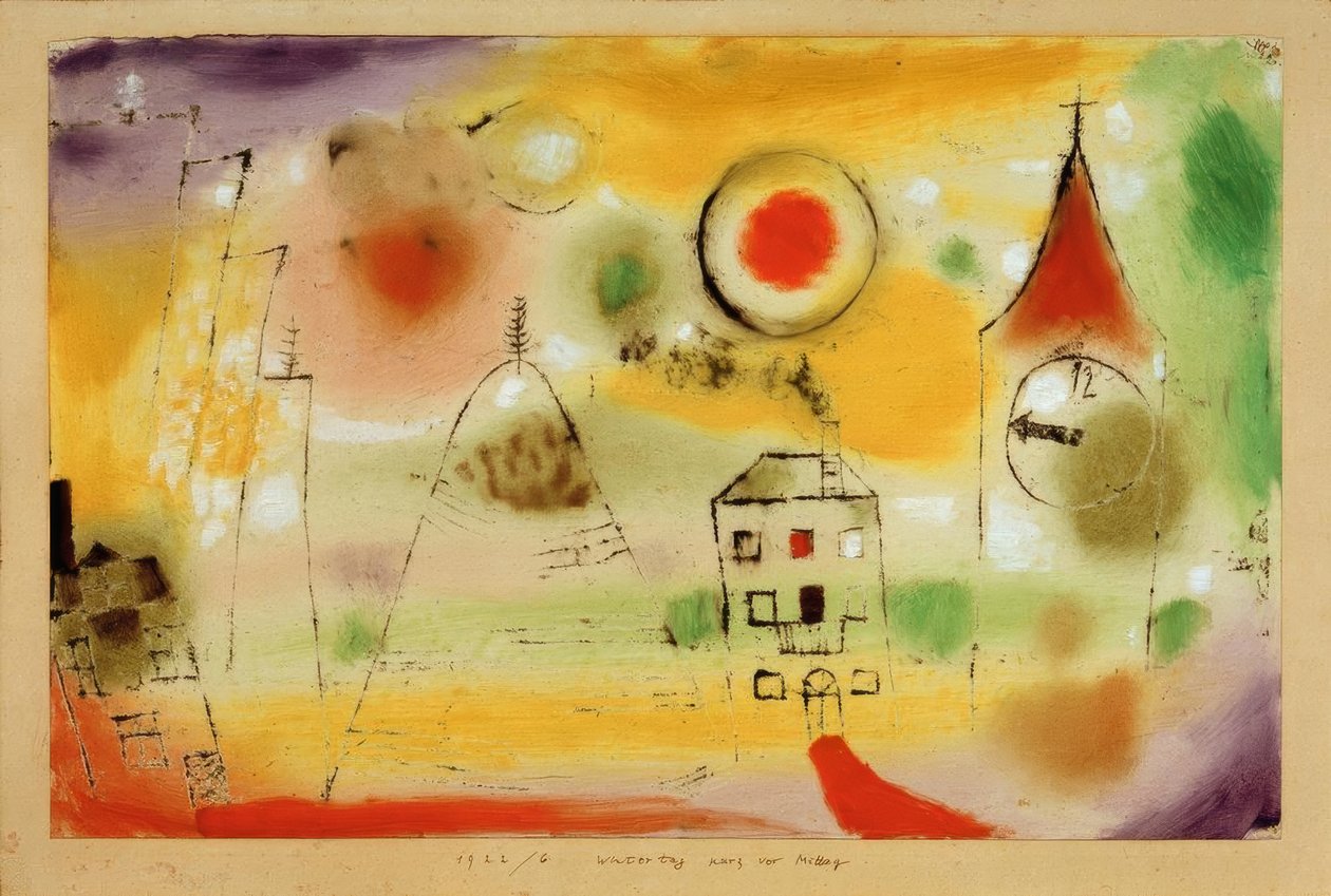 Wintertag kurz vor Mittag von Paul Klee