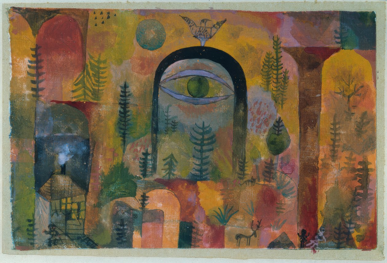 Mit dem Adler von Paul Klee
