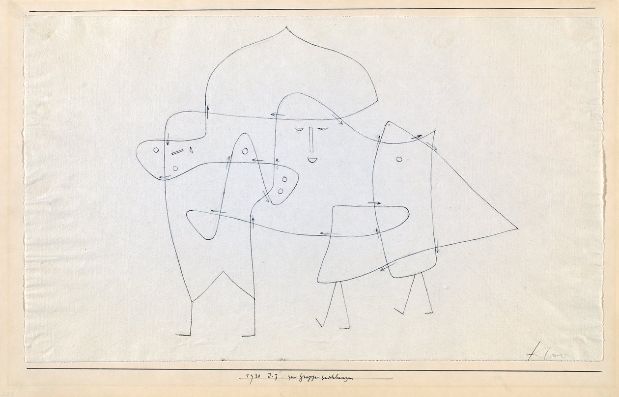 Zur Gruppe geschlungen, 1930 von Paul Klee