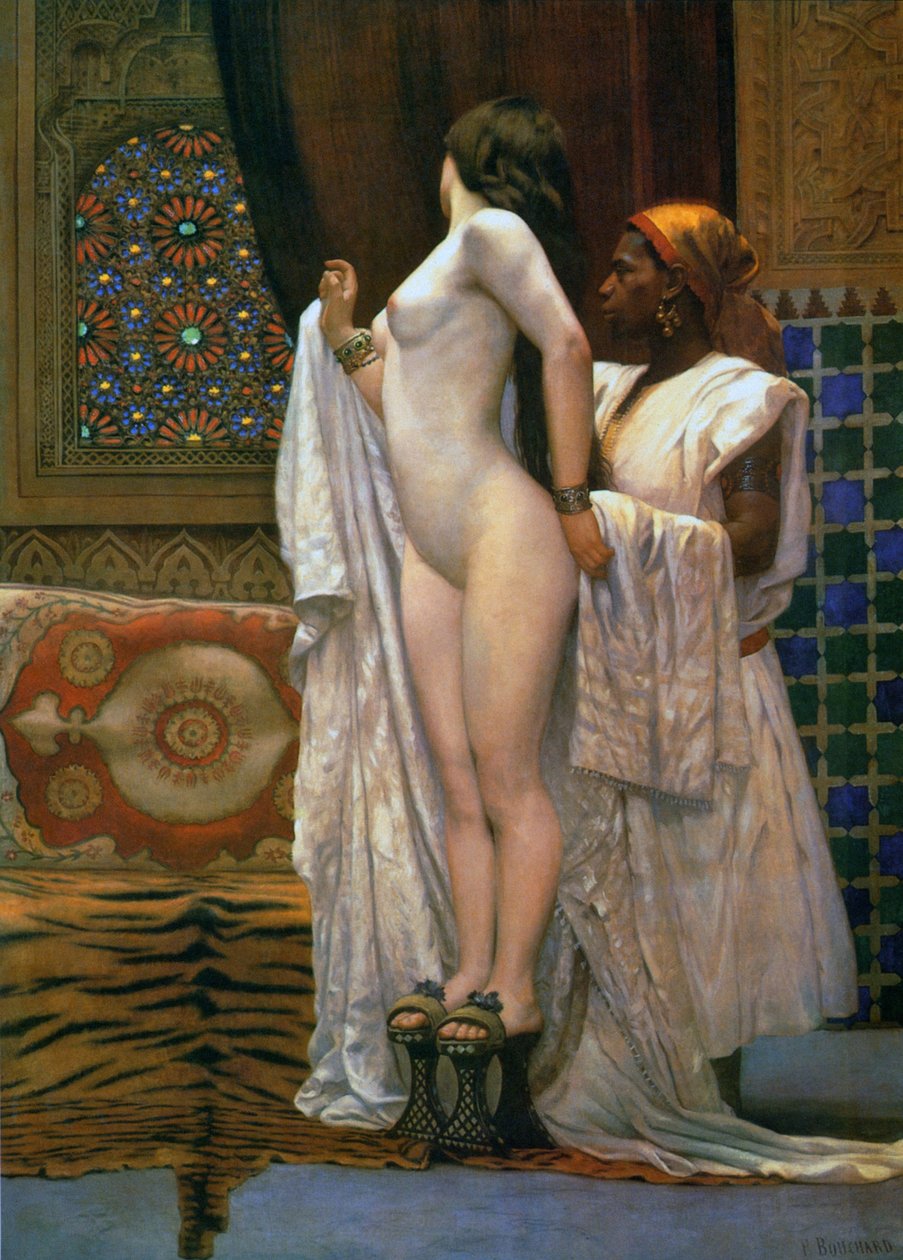 Harem: Nach dem Bad, ca. 1894 von Paul Louis Bouchard