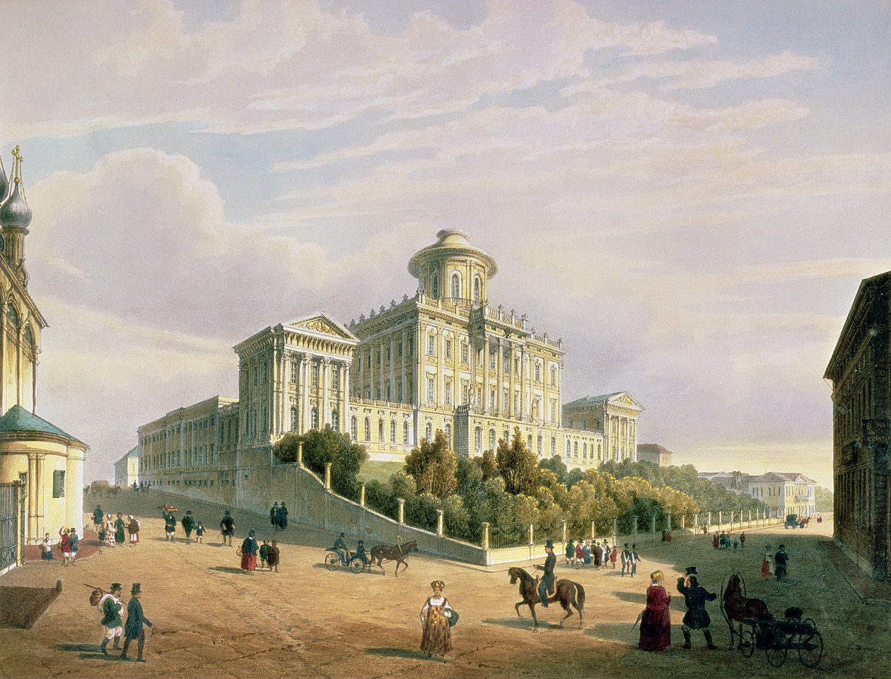 Das Pashkov-Haus (Das Institut des Adels), 1830er Jahre von Paul Marie Roussel