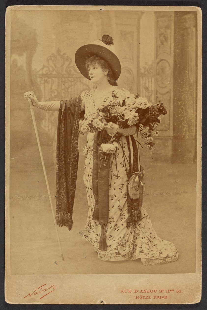 [Sarah Bernhardt als Floria in La Tosca] von Paul Nadar