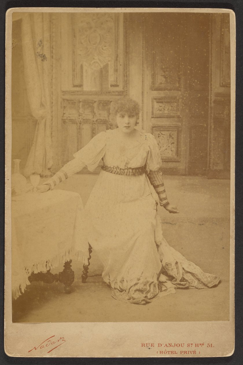 Sarah Bernhardt als Floria in La Tosca von Paul Nadar