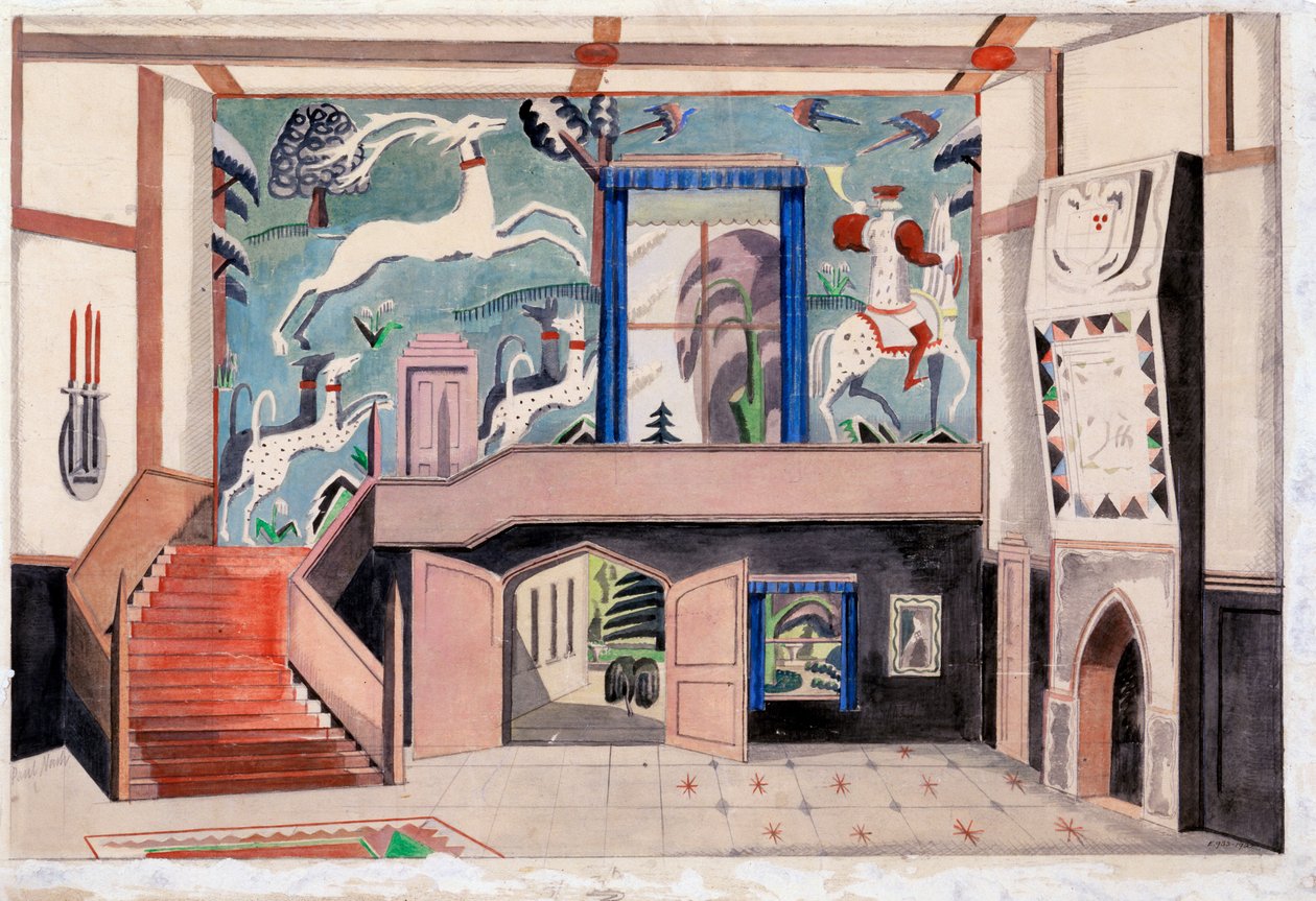 Inneneinrichtung, ca. 1920-30er Jahre von Paul Nash