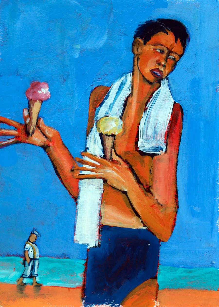 Zwei Kornette, 2024 von Paul Powis