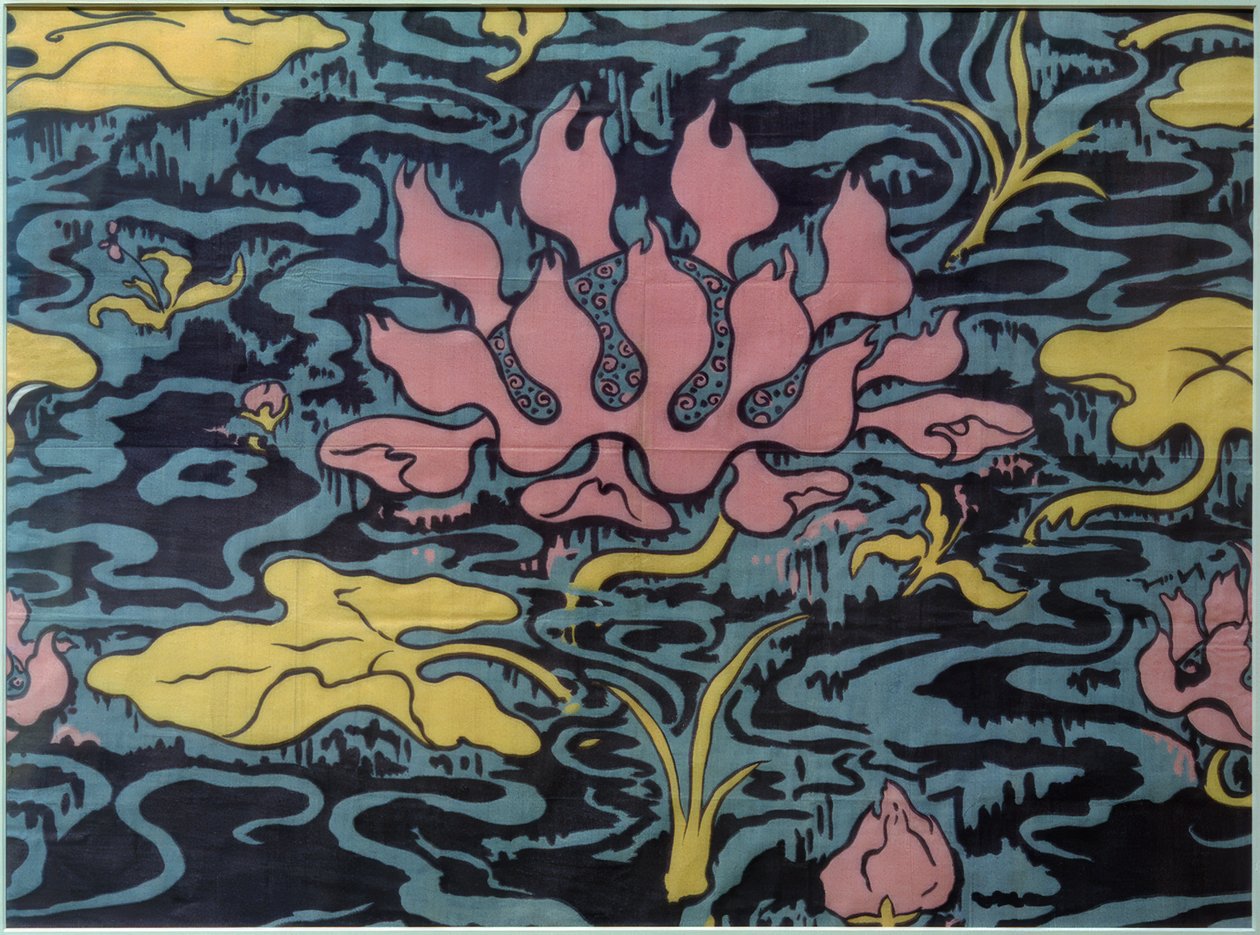 Dekorationsstoff mit Seerose von Paul Elie Ranson