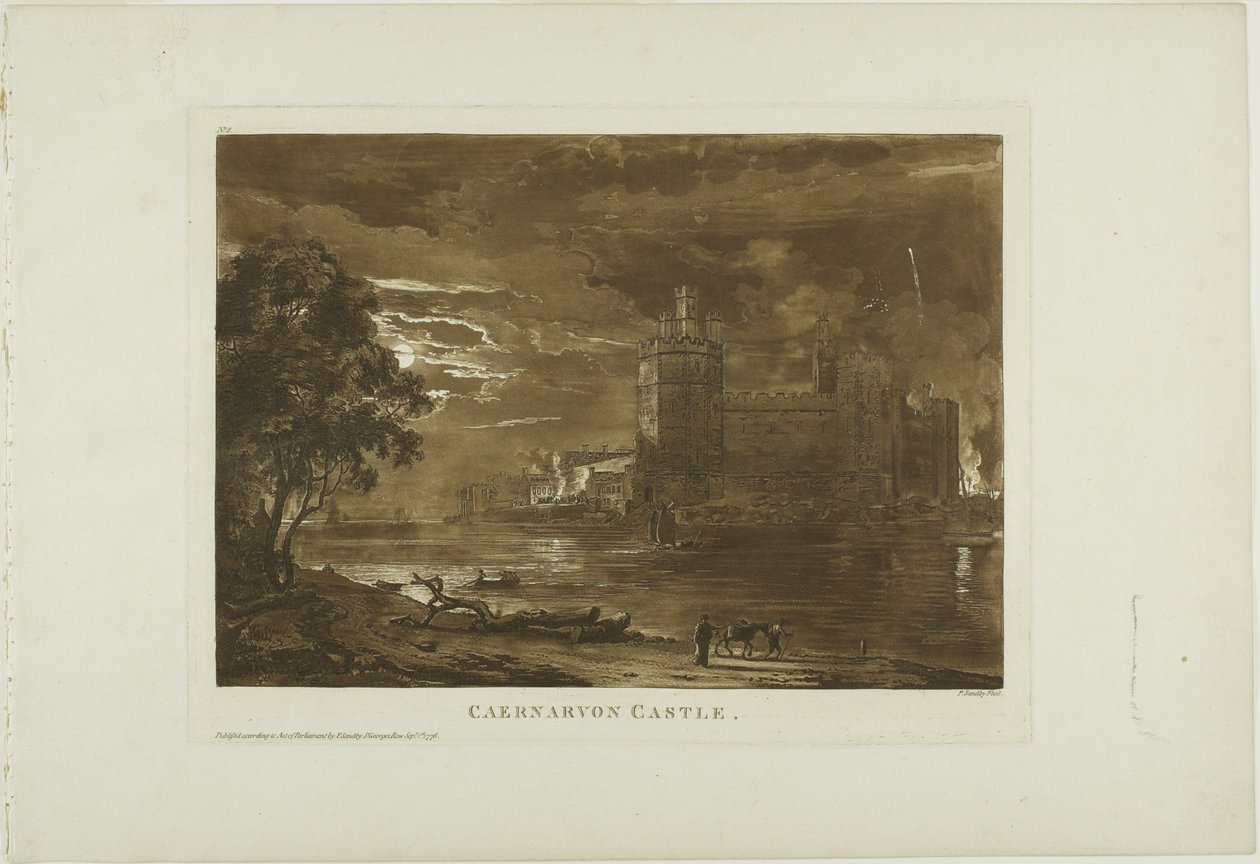 Schloss Caernarvon von Paul Sandby