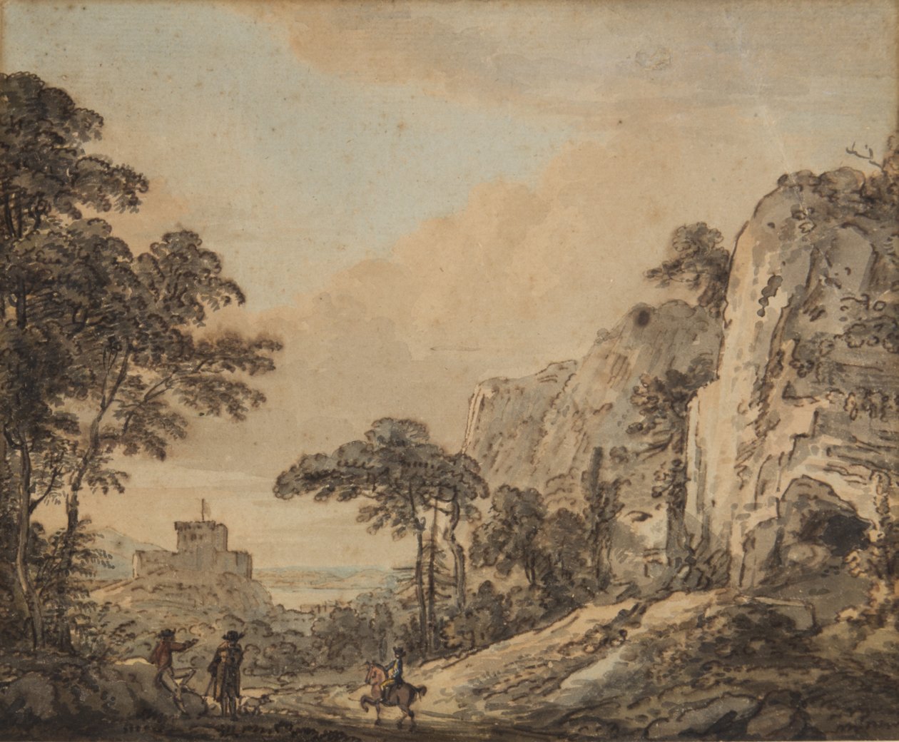 Landschaft mit Reiter von Paul Sandby