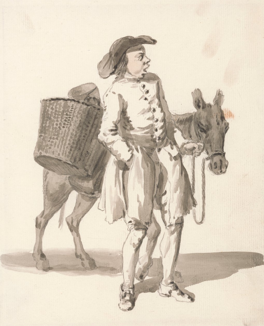 London Cries: Junge mit einem Esel von Paul Sandby