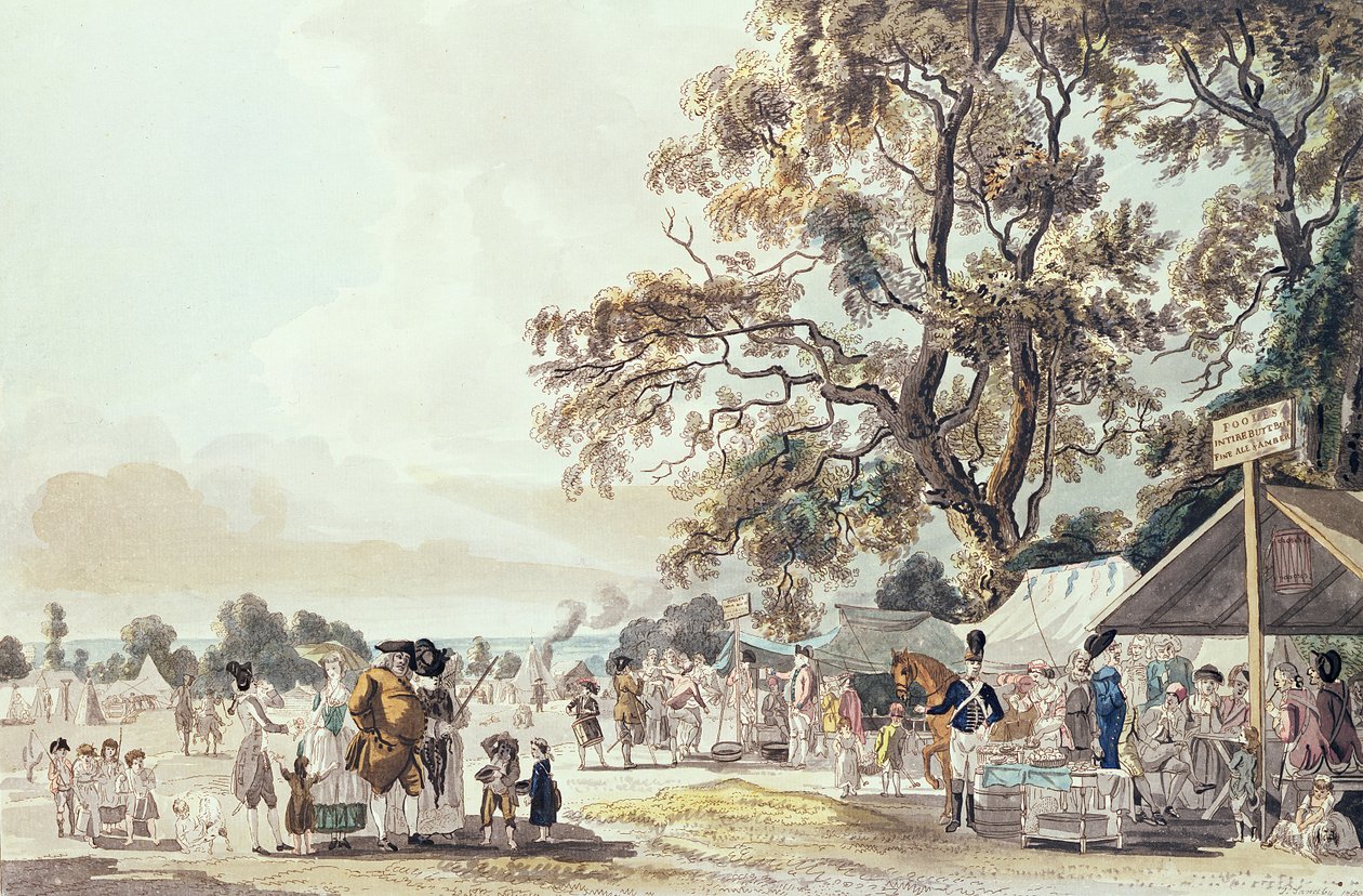 Das Lager im Hyde Park von Paul Sandby
