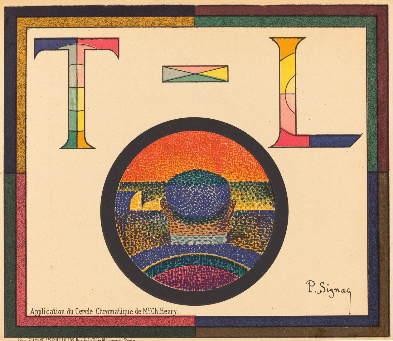 Anwendung des Farbkreises von Herrn Ch. Henry von Paul Signac