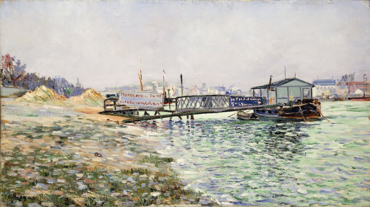 Die Seine im Jardin des Plantes, 1884 von Paul Signac